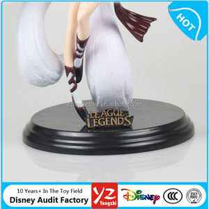 Alta calidad caliente juego Liga de Leyendas PVC <span class=keywords><strong>LOL</strong></span> figura, sexy <span class=keywords><strong>LOL</strong></span> nueve cola ahri figura muñeca - Product Image 3