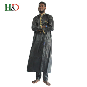 H & D Vente Chaude Usine Meilleure Qualité Coloré Formelle Vêtements Pour Bazin de L'afrique Traditionnelle Robe Hommes - Product Image 3