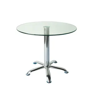 round dinning table tops bevel edge safety clear in 10mm 8mm tempered glass