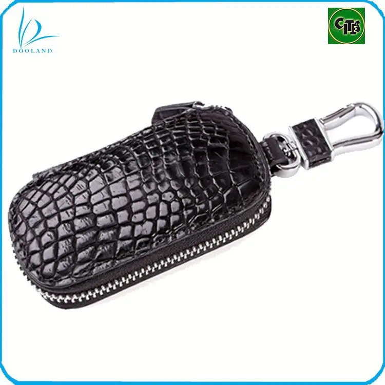 Latest design high quality genuine crocodile leather key holder