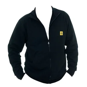 Beliebte Winter Esd Fleece Arbeits jacke für Reinraum uniform