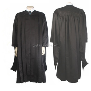 Vestido <span class=keywords><strong>de</strong></span> graduación <span class=keywords><strong>de</strong></span> maestro <span class=keywords><strong>de</strong></span> lujo personalizado, gorra y capucha uniformes <span class=keywords><strong>de</strong></span> graduación negros mate - Product Image 2