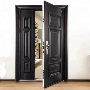 تصميم فاخر جودة عالية السعر المنخفض واحدة مزدوجة الخارجي باب معدني للتأمين سعر - Product Image 1