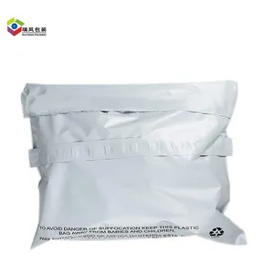 Tira adhesiva doble personalizada, bolsa de correo de plástico, sobre de correo, con mango, 12x15,5