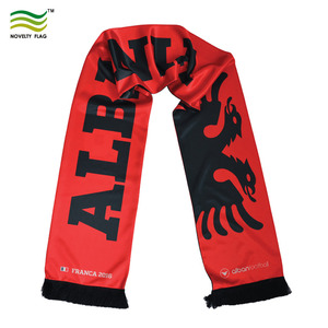 サッカースポーツファンニットアクリルスカーフアルバニアスカーフ - Product Image 5