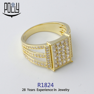 Chinesische Fabrik Massiv 18 Karat Massivgold Schmuckringe Großhandelspreis - Product Image 1