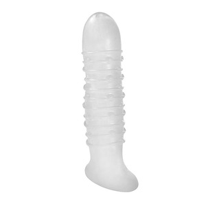 Grand gode épais de 7 pouces en <span class=keywords><strong>silicone</strong></span>, extenseur de pénis, jouets sexuels, manchon d'extension de pénis - Product Image 3