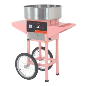 Commerciale Cotton Candy Floss Maker Cotone Maker Machine Con Il Carrello E la Copertura a Bolle