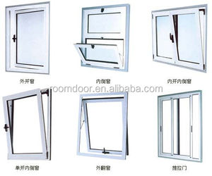 Upvc 반원형 창 그릴 디자인 더블 유리 프랑스어 창 디자인 - Product Image 3