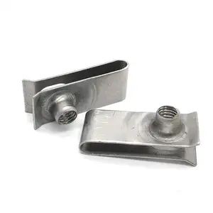 Sujetadores de varios tamaños, clip de resorte de acero inoxidable, tuerca de Clip en U, M4, M5, M6, SS304 - Product Image 1