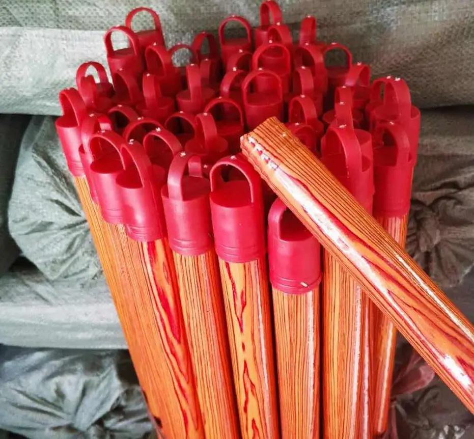 Machines for making brooms PVC coated wooden broom handle