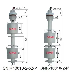 PVDF corrosion resistant float switch/strong alkali level controller/Anti acid magnetic level switch