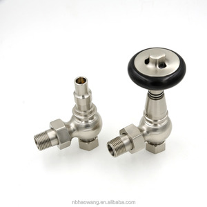 Hoperads <span class=keywords><strong>radiateur</strong></span> en <span class=keywords><strong>fonte</strong></span> fini Nickel satiné ensemble de soupapes de <span class=keywords><strong>radiateur</strong></span> thermostatiques traditionnelles poignée en bois - Product Image 5