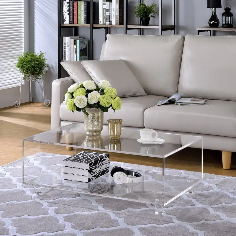 ACC Acryl Beistell tisch Wohnzimmer möbel Kunden spezifischer moderner TV-Tisch und Marmor Couch tisch
