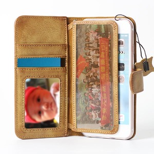 Prima de Estilo Retro Marco de Fotos Tarjeta de Crédito Titular de la Tarjeta Monedero de Cuero <span class=keywords><strong>Para</strong></span> el iphone 6 s Caso - Product Image 5