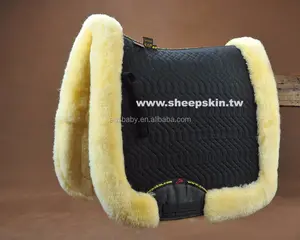 Horse riding pad/sheepskin saddle pad/horse sheepskin numnah