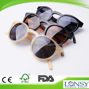 Diseño personalizado cuerno de búfalo gafas de sol, Negro caw cuerno, Amarillo de las ovejas del cuerno, Nuevo modelo MN225 - Product Image 1