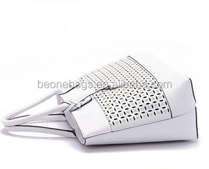 2017 nuevos bolsos de piel sintética con cadena de diamantes bordado decoraciones cierre de cremallera para compras en línea de Taiwán - Product Image 2