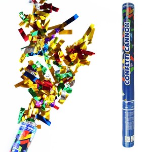 (6 paquetes) cañones de confeti grandes (12 pulgadas), Poppers de fiesta comprimida por aire para interiores y exteriores