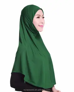 Hoge Kwaliteit Collectie Ontwerp Lycra Autaire Hijab Eenvoudige Ontwerp Een Stuk Hijab Sjaal