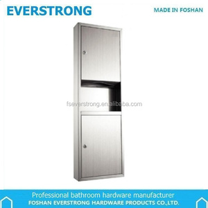 Everstrong In acciaio inox n piega del tessuto tovagliolo di carta dispenser con Bidone Dei Rifiuti ST-V610A <span class=keywords><strong>porta</strong></span> <span class=keywords><strong>rotolo</strong></span> di carta igienica con cestino - Product Image 3