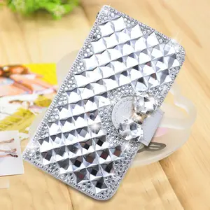 bling bling kim cương ví da lật trường hợp vỏ bọc cho Nokia Lumia 1320