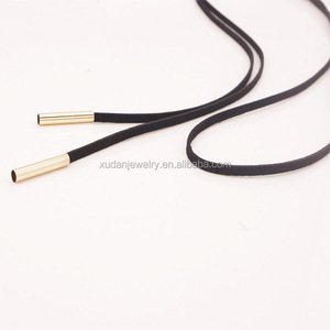 قلادة طويلة مثيرة من جلد الغزال الصناعي بربطة عنق ملفوفة للنساء - Product Image 3