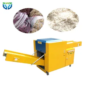 Tekstil atık paç kesme yırtılma makinesi endüstriyel kumaş kesici