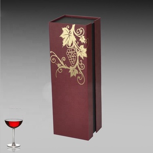 Fábrica de productos reciclables púrpura de embalaje de <span class=keywords><strong>vino</strong></span> de caja de papel de regalo - Product Image 3