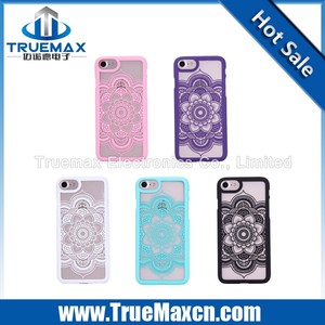 Fábrica al por mayor para el iphone 7 Caja Del Teléfono En Relieve Hollow <span class=keywords><strong>Stramonium</strong></span> PC, para el iphone 7 Caso - Product Image 1
