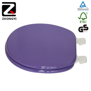 カラー装飾紫便座 - Product Image 4