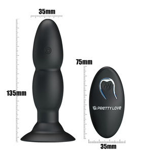 Vibrador anal para adultos, con control remoto juguete sexual, base de succión recargable - Product Image 4