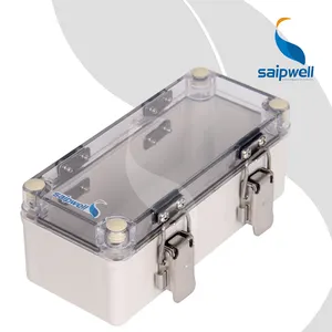 DS-ATS-0818 80*180*70 ABS PC Waterproof Junction Box China Wholesale Box Saip IP65 Saipwell Plastic Boxes with Hinged Lids