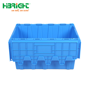 Plastic Moving Attached Lid Tote Box