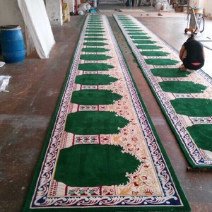 Chất Lượng Tốt Polyester Kim Đấm Nhà Thờ Hồi Giáo Thảm Cầu Nguyện - Product Image 1