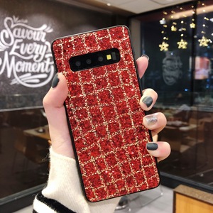 Simple Pour <span class=keywords><strong>Samsung</strong></span> <span class=keywords><strong>Galaxy</strong></span> S10 Cas Paillettes Perceuse Grille En Silicone dur Couverture de Téléphone Pour <span class=keywords><strong>Samsung</strong></span> S10E S10 Lite Capa - Product Image 4