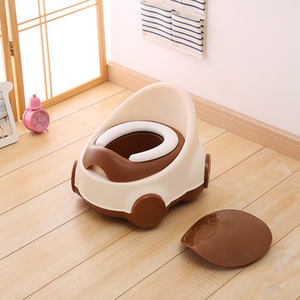 Venta caliente especial verde rosa <span class=keywords><strong>café</strong></span> azul recién nacido del bebé artículos orinal de plástico - Product Image 5