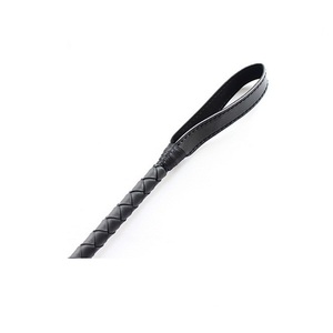 BDSM Bondage Terughoudendheid Paardrijden Crop Sport Flogger Leer Jump Bat Bull Zweep met Gevlochten Handvat voor Volwassen <span class=keywords><strong>Sex</strong></span> Play Game - Product Image 5