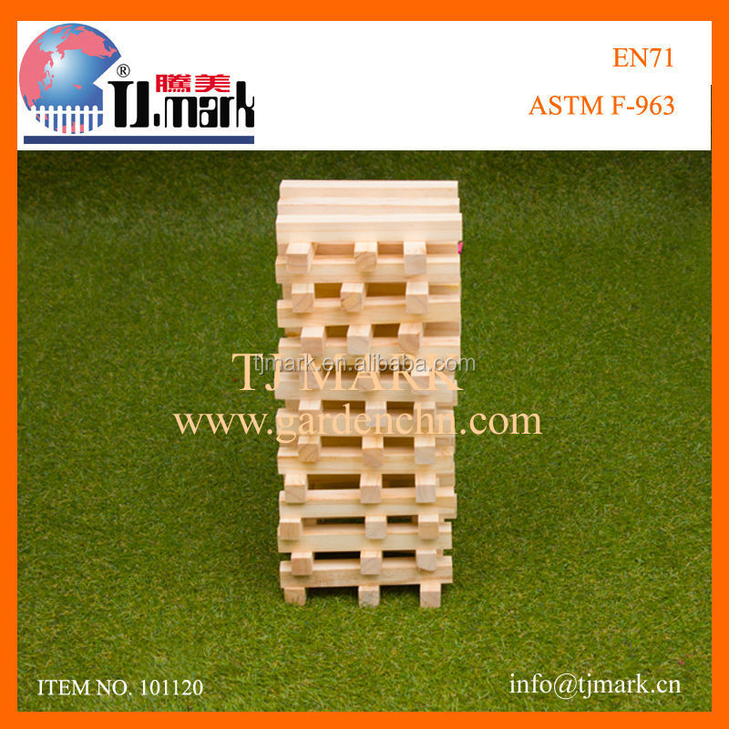 TJ Марка Горячие продажа 60 шт. кувыркаться гигантские башни jenga игры