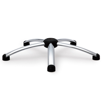 Base de chaise pivotante en aluminium, qualité standard, contemporaine, pour extérieur, maison, bureau XJ003