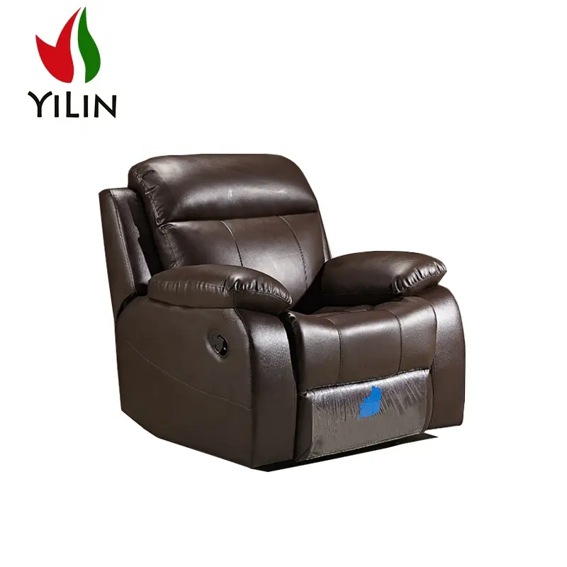 Living Room Furniture Leather Power Single Sofa Modern Recliner Leisure Couch