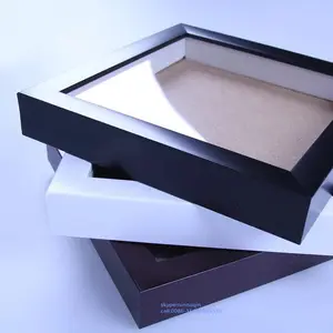 Moldura de madeira para arte 3d, caixa de sombra de madeira barata em atacado, decoração 3d 10x15 13x18 20x30 21x29.7 30x40cm