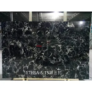 Black marble with white veins Galaxy stars marble counter top