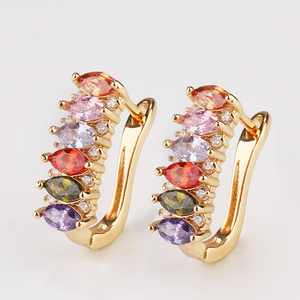<span class=keywords><strong>Boucles</strong></span> <span class=keywords><strong>d</strong></span>'oreilles plaqué or pour femmes, bijoux <span class=keywords><strong>fantaisie</strong></span>, en or, 14k, vente en gros, nouvelle collection 2020 - Product Image 2