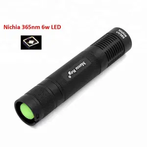Manta Ray S9 Schwarz UV Nichia 365nm 6w Led Taschenlampe Uv-härtung Fluoreszierende Mittel Erkennung