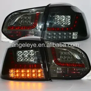 2009-2012 שנה עבור פולקסווגן עבור גולף 6 MK6 כל LED זנב אורות אחורי מנורות עשן שחור דיור SN