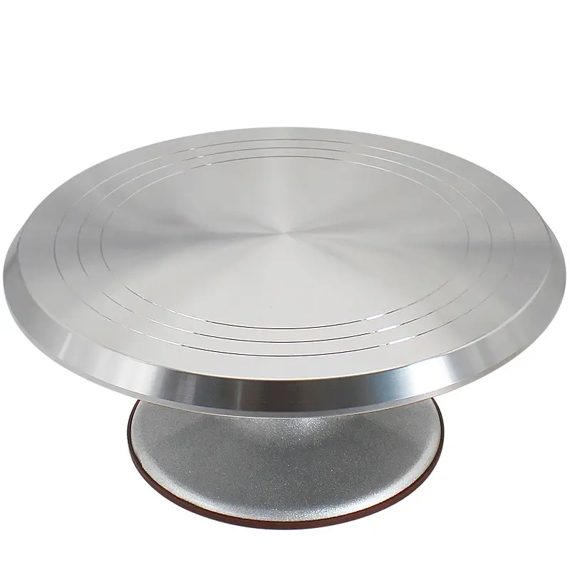 Alta Qualidade Bakery Bakeware Utensílios 12 polegada Alumínio Metal Bolo Turntable Rotativo Decoração Do Bolo Rotativo Rotativo Suporte Giratório