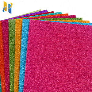 Feuille de mousse <span class=keywords><strong>EVA</strong></span> pailletée en <span class=keywords><strong>EVA</strong></span>, entièrement adhésive, de couleur A4 - Product Image 2