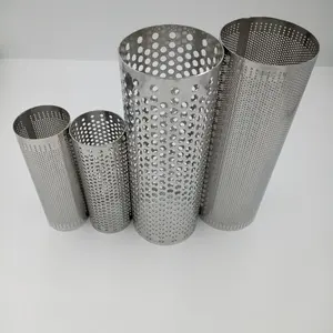 Stainless Steel PERFORATED Filter Air Pipa dengan Lubang Lubang