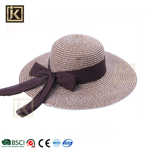 JAKIJAYI Fábrica Marca rayas de la <span class=keywords><strong>personalidad</strong></span> más popular de ala ancha sombrero de playa de las mujeres - Product Image 4